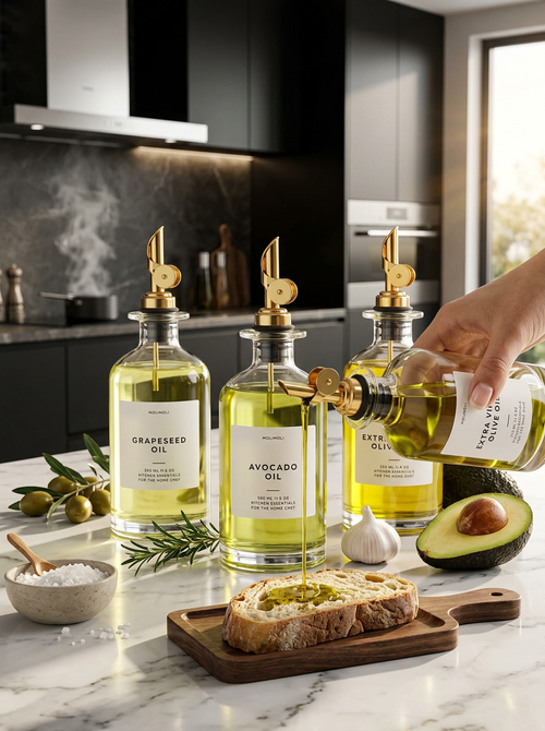 Kaizen PrecisionPour – Glas Ölspender mit Dosierausgießer