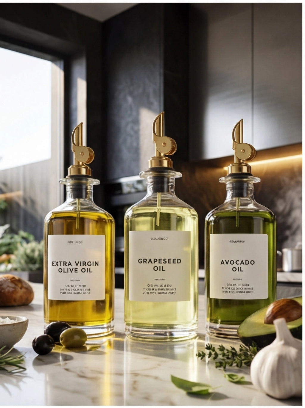 Kaizen PrecisionPour – Glas Ölspender mit Dosierausgießer