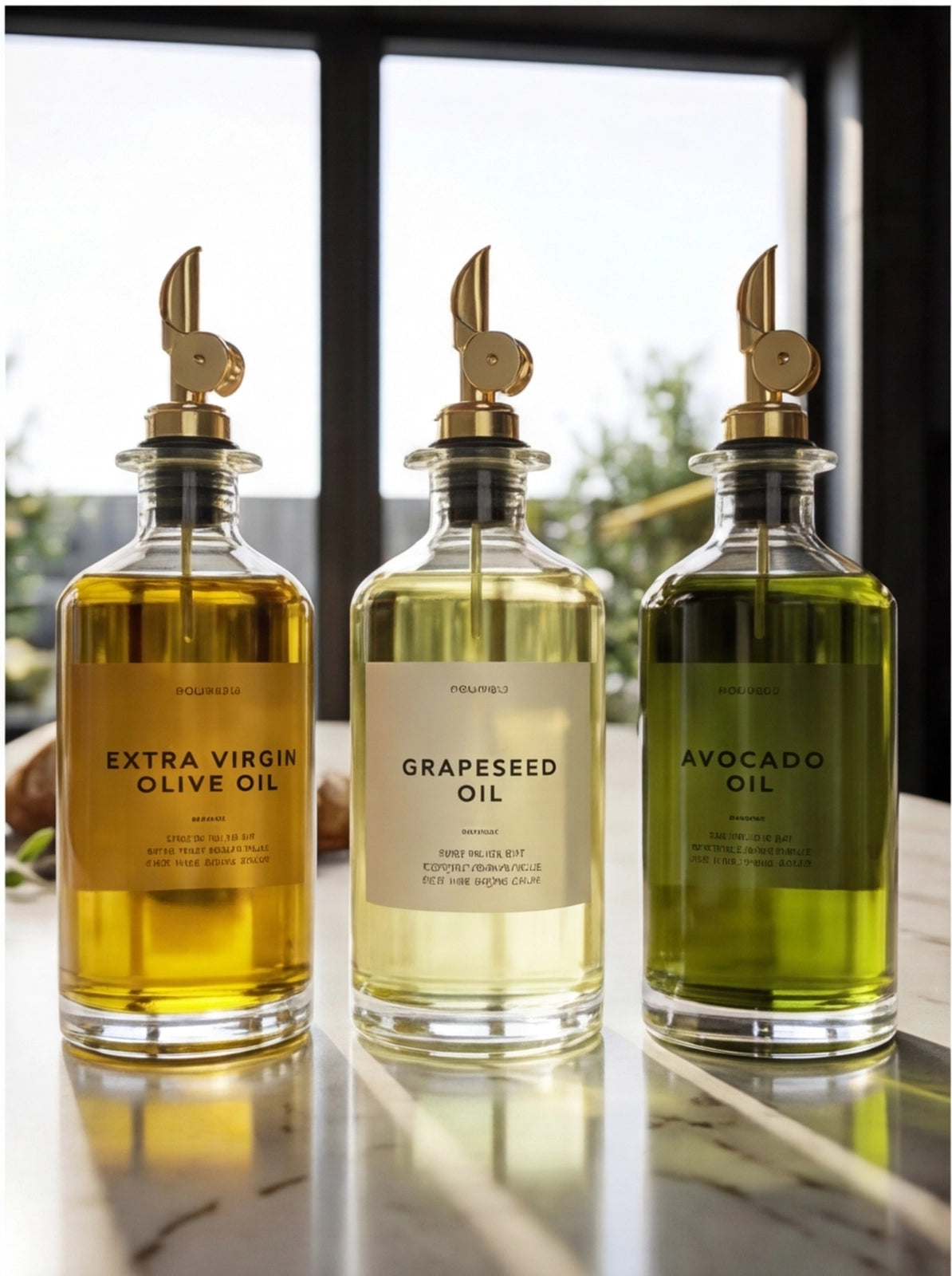 Kaizen PrecisionPour – Glas Ölspender mit Dosierausgießer