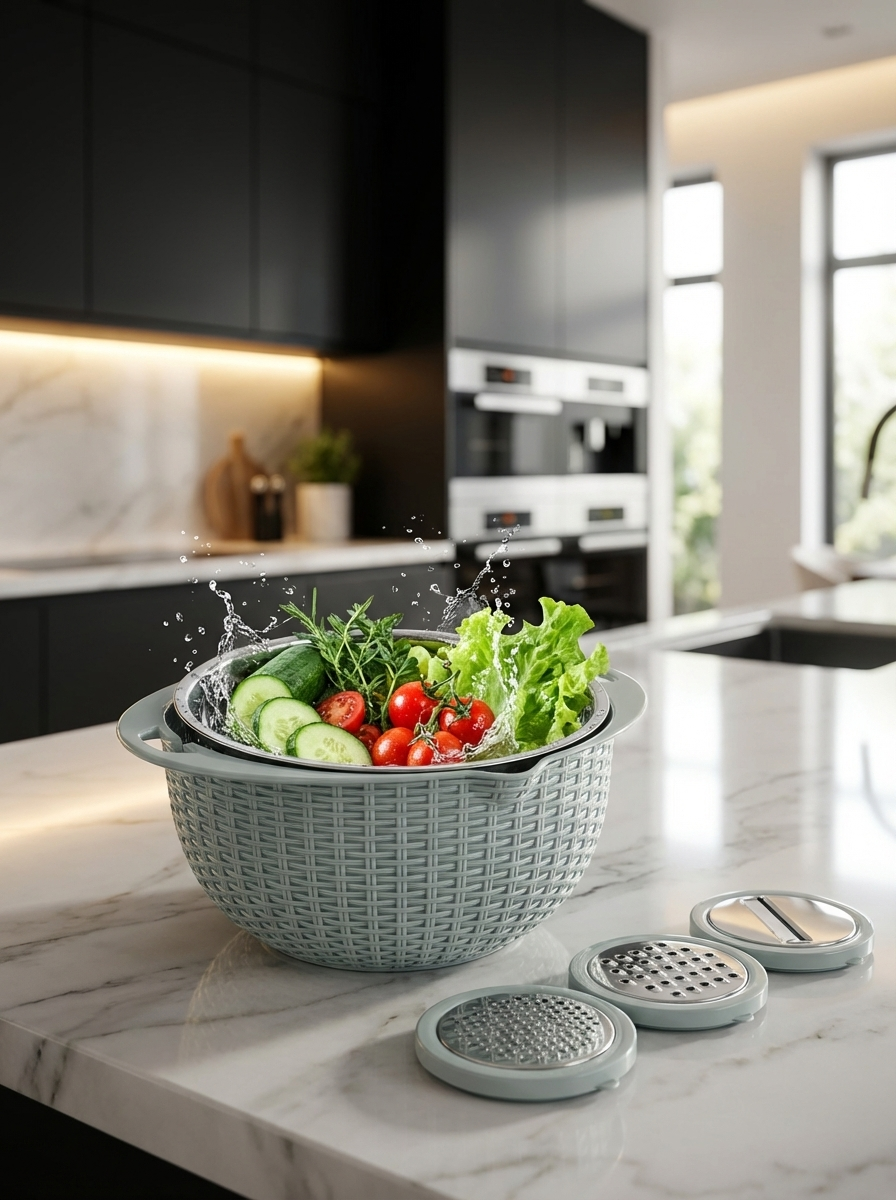 Kaizen PourSieve - Abtropfsieb mit Ausguss für Präzises Abgießen