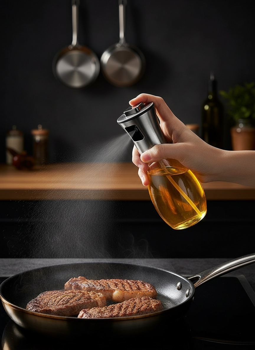 Kaizen OilControl - Präzisions Ölsprüher aus Glas